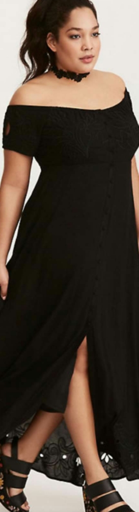 ISO Torrid black button down dress 2